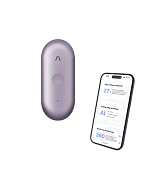 PLAUD Note Pin S Purple - AI hlasový záznamník + náramek a šňůrka na krk