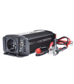 Solight invertor 12V, USB 500mA, kovový, černý, max. zatížení: 300W