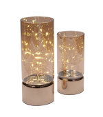 Solight sada dvou vánočních LED světélek, 15/20cm, 30x LED, AA baterie