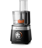 BAZAR - Philips Viva Collection HR7530/10 kuchyňský robot, 850 W, 2 rychlosti + puls, černá - poškozený obal