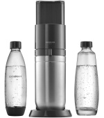 BAZAR - SodaStream DUO výrobník sody, mechanický, plastová láhev, skleněná láhev, bombička s CO2 - Rozbaleno (Komplet)
