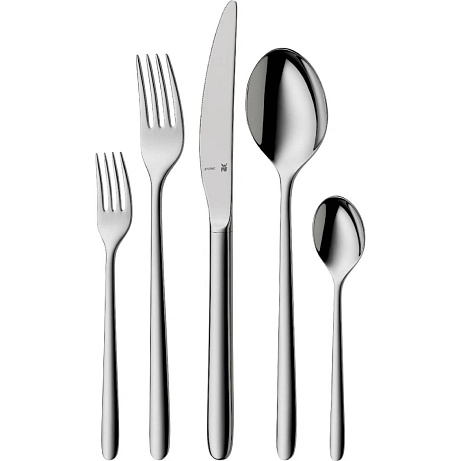 WMF Flame Plus příborová sada 66 ks, Cromargan protect®, lesklá nerez, kované extra dlouhé čepele, do myčky