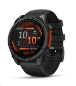 Garmin fenix® 8 – 47 mm, AMOLED, Slate grey a Černý silikonový řemínek, EU