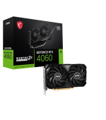 BAZAR - MSI VGA NVIDIA GeForce RTX 4060 VENTUS 2X BLACK 8G OC, 8G GDDR6, 3xDP, 1xHDMI - Po opravě (Bez příšlušenství)