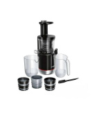 Bosch MESM731M šnekový odšťavňovač, 150 W, nastavení hustoty nápoje, 3 filtry, zpětný chod, černá