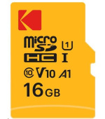 Kodak paměťová micro SD karta 16GB U1 V10 + adaptér