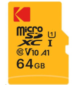 Kodak paměťová micro SD karta 64GB U1 V10 w/adapter