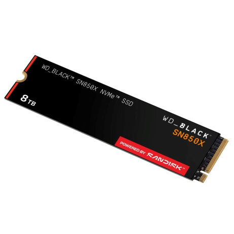 BAZAR - WD BLACK SSD NVMe 8TB PCIe SN850X Powered by SanDisk, Gen4, (R:7200, W:6600MB/s) - Poškozený obal (Komplet)