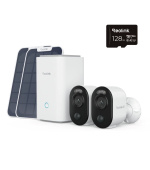REOLINK Home Hub, 2x Argus Series B350 + 2x Solar Panel + 128GB microSD karta