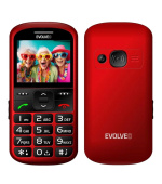 EVOLVEO EasyPhone XS, mobilní telefon pro seniory, červená