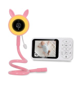 EVOLVEO Baby Monitor N35, kamera, VOX, teploměr, noční vidění, RGB, růžová