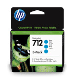 HP 712 3-Pack 29-ml Cyan DesignJet Ink Cartridge
