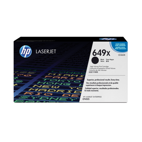 HP 649X Black LJ Toner Cart, CE260X (17,000 pages)