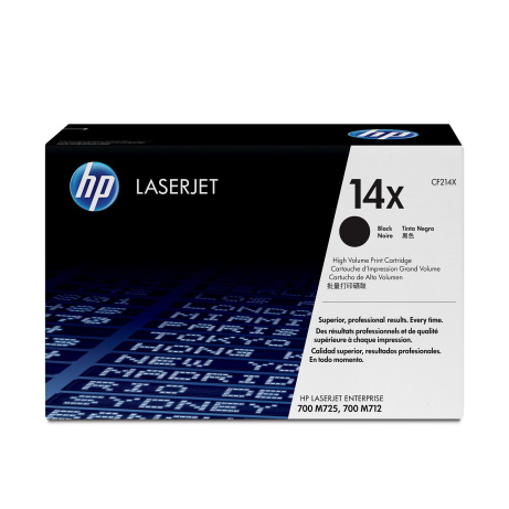 HP 14X Black LJ Toner Cart, CF214X (17,500 pages)