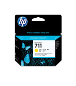HP 711 Yellow DJ Ink Cart, 29 ml, 3-pack, CZ136A