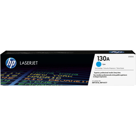 HP 130A Cyan LJ Toner Cart, CF351A (1,000 pages)