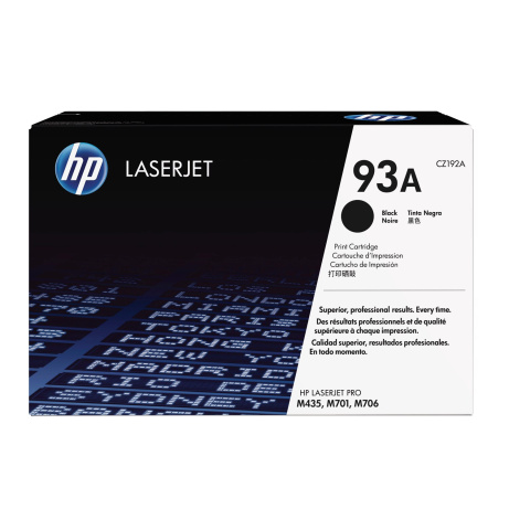 HP 93A Black Original LaserJet Toner Cartridge (12,000 pages)