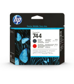 HP 744 Matte Black & Red Printhead