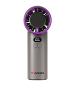 VERBATIM ruční ventilátor Cool 'n' Go Ice Touch, USB-C, šedá/fialová
