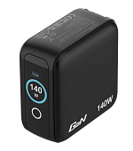 VERBATIM Mini GaN Nabíječka s displejem 140W, 3xUSB-C, 1xUSB-A, černá