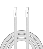 VERBATIM Kabel Sync & Charge SoftTouch USB-C, 60W, 120cm, bílá