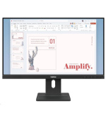 LENOVO LCD E24-40 - 23.8",IPS,16:9,1920x1080,100Hz,250cd/m2,1300:1,4ms(GtG),VGA,DP,HDMI,USB Hub,RJ45,Pivot