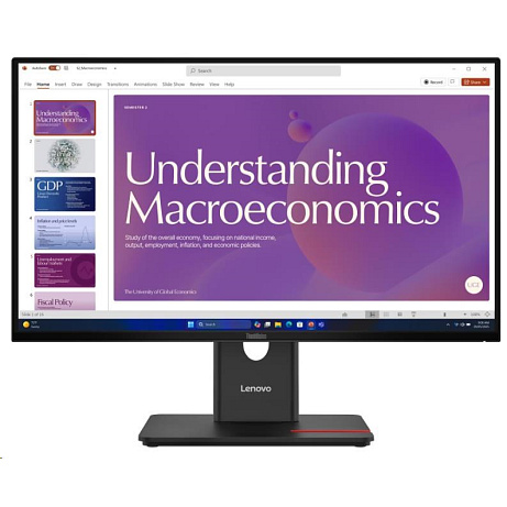 BAZAR - LENOVO LCD T24D-40 - 23.8",IPS,16:9,1920x1080,120Hz,250cd/m2,1500:1,4ms,USB-C(96W PD),HDMI,USBHub,RJ45 - rozbale