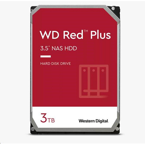 BAZAR VADNE - WD RED PLUS NAS WD30EFZX 3TB SATA/600 128MB cache 175 MB/s CMR