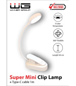 WG - Led lampička WG Noční čtenář / white
