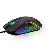 WG - Herní drátová RGB myš WG Chameleon III., RGB LED, černá