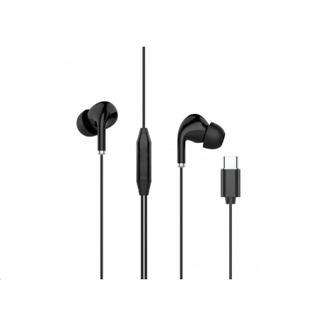 WG - Sluchátka s konektorem Type-C, Eclipse Duo, drátové, black