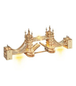 RoboTime dřevěné 3D puzzle most Tower Bridge svítící