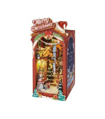 RoboTime 3D skládačka Zarážka na knihy Vánoční ulička