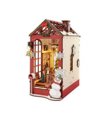 RoboTime 3D skládačka Zarážka na knihy Vánoční interiér