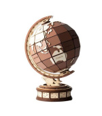 RoboTime 3D dřevěná skládačka Glóbus a divy světa