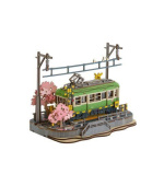 RoboTime 3D dřevěná skládačka Stanice se sakurami