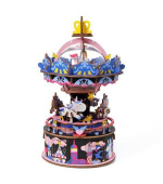 RoboTime 3D skládačka hrací skříňky Veselý kolotoč