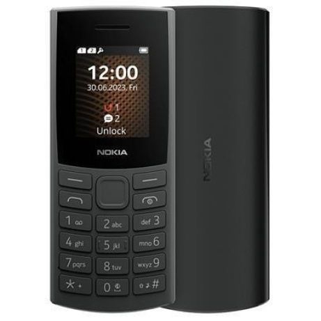 BAZAR - Nokia 105 Dual SIM, 4G, černá (2023), (CZ, SK, HU) - Po opravě (Komplet)