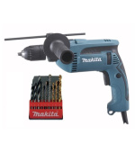 Makita HP1641K1X příklepová vrtačka s příslušenstvím