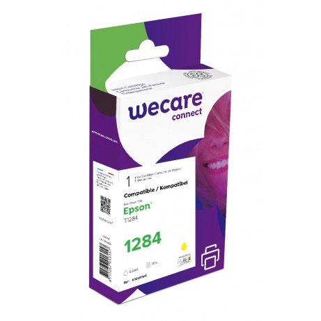 WECARE ARMOR ink kompatibilní s EPSON C13T12844012,žlutá/yellow