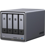UGREEN NASync DXP4800 (4C/IntelN100/3,4GHz/8GBRAM/4xSATA/2xM.2/2x2,5GbE/2xUSB2.0/2xUSB3.2/1xUSB-C/HDMI/SD)