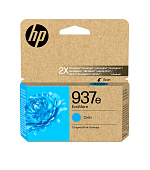 HP 937e EvoMore Cyan Original Ink Cartridge (1,650 pages)
