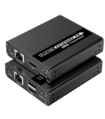 BAZAR - PremiumCord HDMI KVM extender FULL HD 1080p na 70m s přenosem USB - Poškozený obal (Komplet)