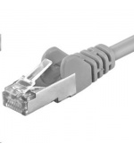 PREMIUMCORD Patch kabel CAT6a S-FTP, RJ45-RJ45, AWG 26/7 2m šedá