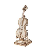 RoboTime dřevěné 3D puzzle Violoncello