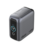 VERBATIM Mini GaN Nabíječka s displejem 140W, 3xUSB-C, 1xUSB-A, šedá