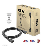 BAZAR - Club3D prodlužovací Ultra rychlý HDMI kabel, 4K120Hz, 8K60Hz, 48Gbps, M/F, 1m, 30 AWG - Poškozený obal (Komplet)