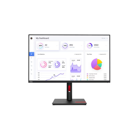 Lenovo ThinkVision/T32p-30/31,5"/IPS/4K UHD/60Hz/6ms/Blck-Red/3R