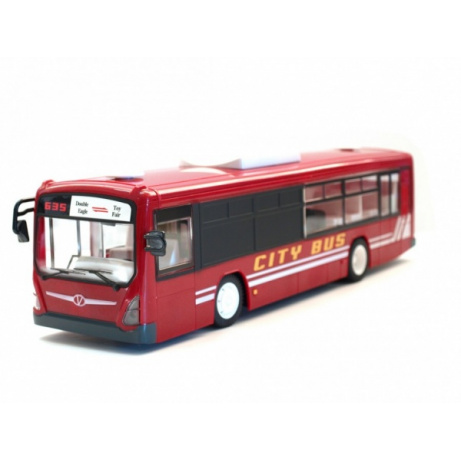 Městský autobus na dálkové ovládání - červený