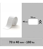BAZAR - Niimbot štítky RP 70x40mm 180ks Bílé pro B3S - Poškozený obal (Komplet)